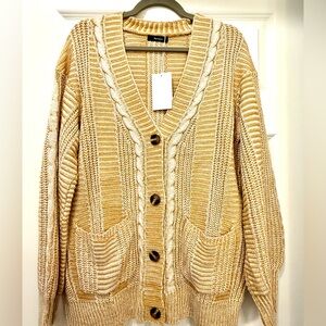 Chunky Knit V-Neck Cardigan